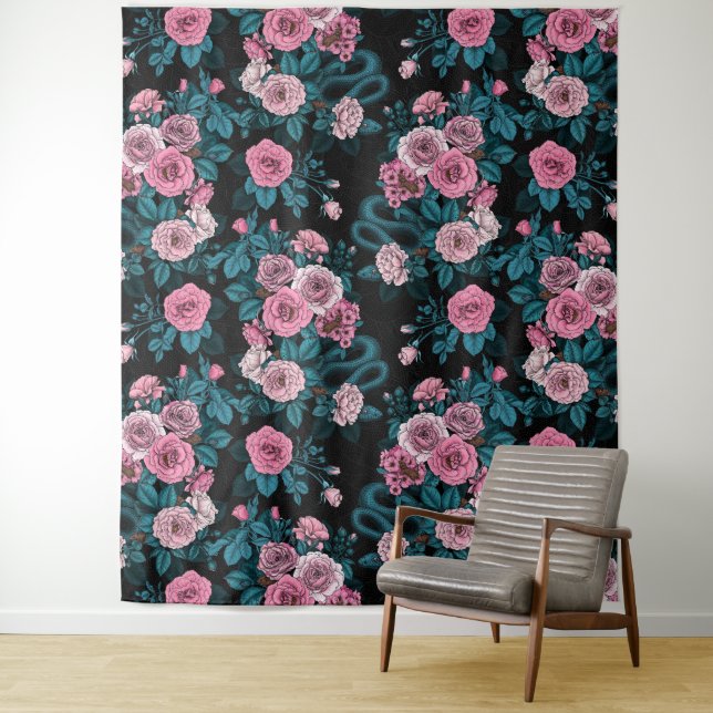 Hidden in the roses 2 tapestry (In Situ)