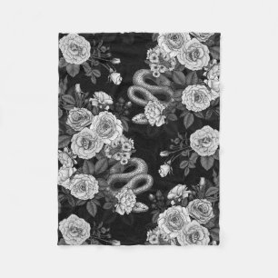 Hidden in the roses 3 fleece blanket