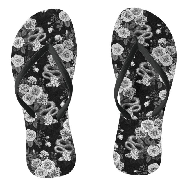 Hidden in the roses 3 jandals (Footbed)