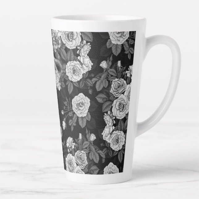 Hidden in the roses 3 latte mug (Right)