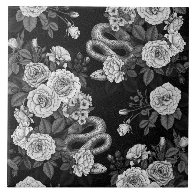 Hidden in the roses 3 tile (Front)