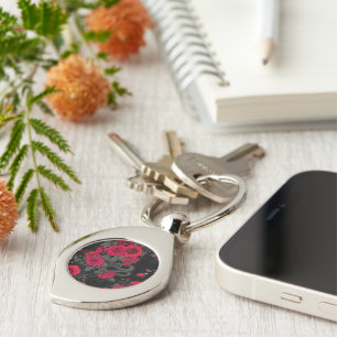 Hidden in the roses key ring