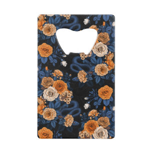 Hidden in the roses, orange and blue