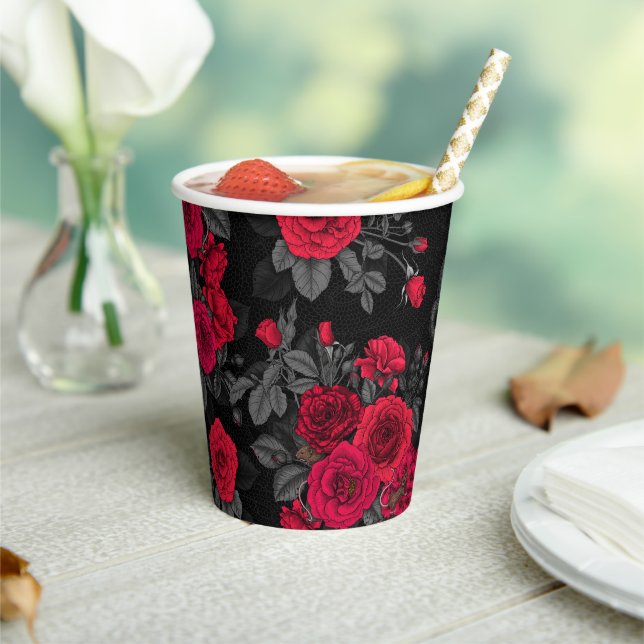 Hidden in the roses paper cups (Insitu)
