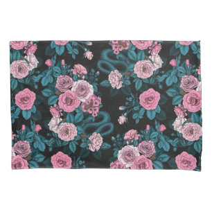 Hidden in the roses pillow case