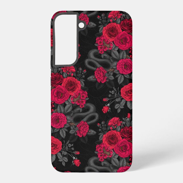 Hidden in the roses samsung galaxy s22+ case (Back)