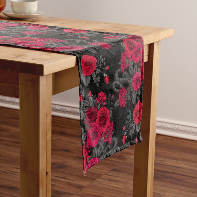 Hidden in the roses short table runner (In Situ)