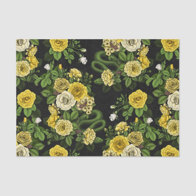 Hidden in the roses,yellow and green tissue paper (Front)