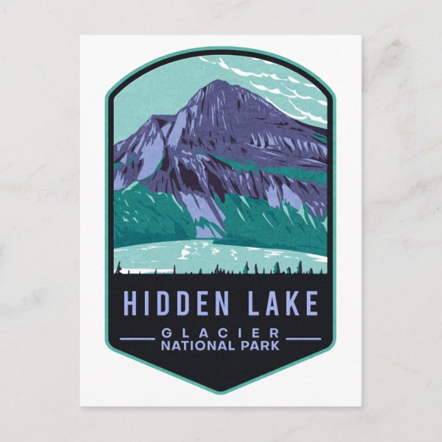 Hidden Lake Glacier National Park Postcard (Front)