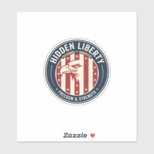 Hidden Liberty Patriotic Patriotic Optical Illusio
