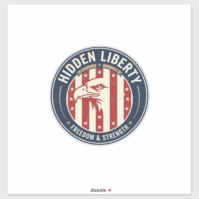Hidden Liberty Patriotic Patriotic Optical Illusio (Sheet)