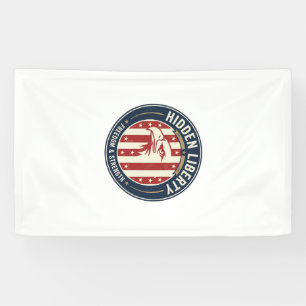 Hidden Liberty Patriotic Patriotic Optical Illusio Banner
