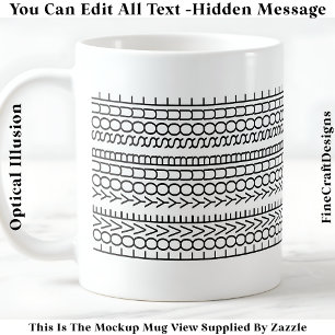 Hidden Message Love Your Soul, Custom 109B Quote Coffee Mug