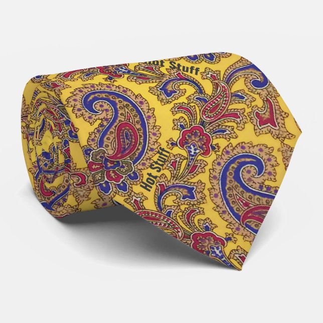 Hidden Message Neck Tie "Hot Stuff" or Customise (Rolled)