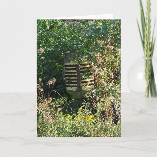 Hidden Overgrown Tractor All Occasions  Card (Front)