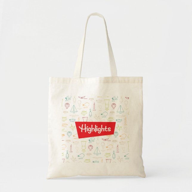 Hidden Pictures with Logo Tote Bag (Front)