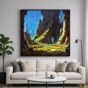 Hidden Shortcut - Scenic Illustration Art Style Poster