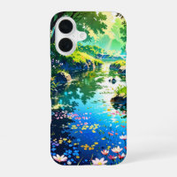 Hidden Spring Pond – Anime Landscape