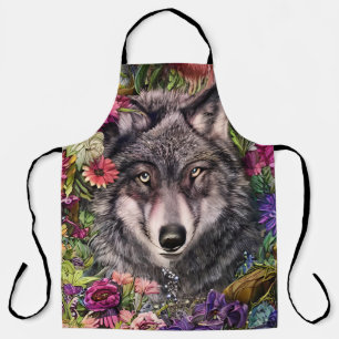 Hidden Strength of Wolves Apron