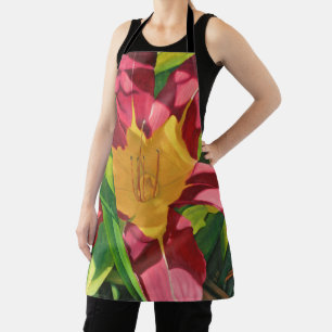 Hidden Tiger Floral Collection Apron