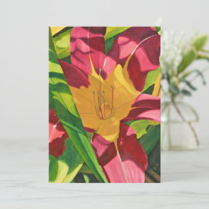 Hidden Tiger floral Thank You Card