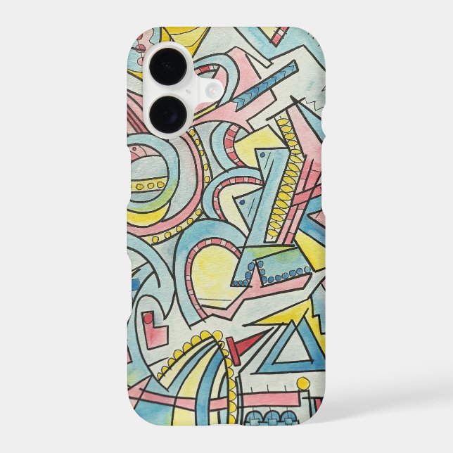 Hidden Treasure-Whimsical Abstract Geometric Art (Back)