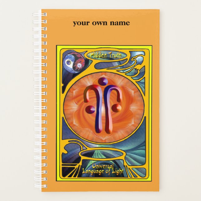 Hidden Truth Symbol Art Planner (Front)