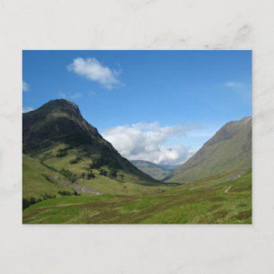 Hidden Valley Glencoe Scotland Postcard