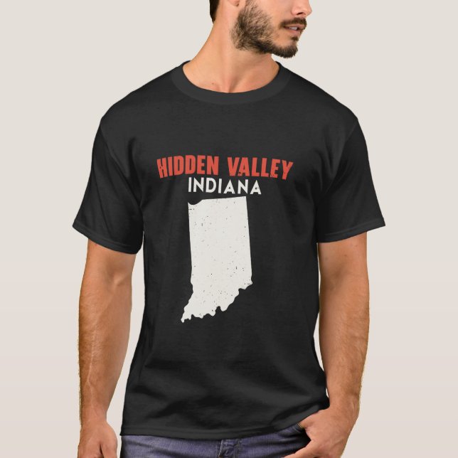 Hidden Valley Indiana USA State America Travel Ind T-Shirt (Front)