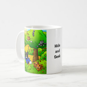 Hide and Seek Cats Coffee Mug