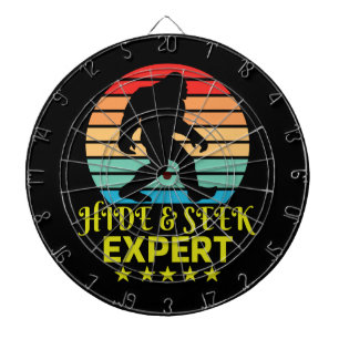 Hide And Seek Expert Bigfoot Funny Dartboard