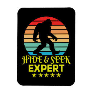 Hide And Seek Expert Bigfoot Funny Magnet