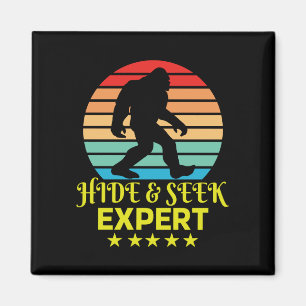 Hide And Seek Expert Bigfoot Funny Magnet
