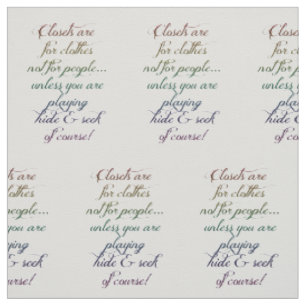 Hide and Seek Rainbow Quote Fabric Cotton Twill