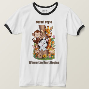 Hide and Seek Safari: Humourous Animal T-Shirt