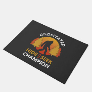 Hide and seek world champion shirt bigfoot is real doormat