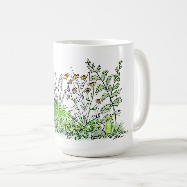 Hide in the Flowers Coffee Mug (Front Right)