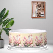 Hide & Seek Kitty Pink Floral