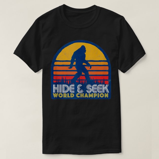 Hide Seek World Champ Retro Surf Style  T-Shirt (Design Front)