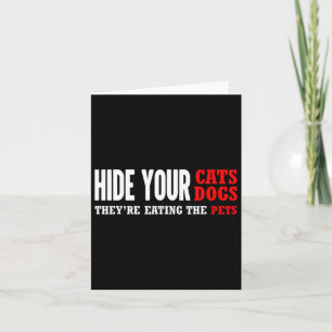 Hide Your Cats Voting Trump 2024 Election Card