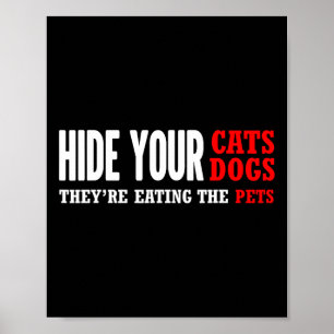 Hide Your Cats Voting Trump Election Poster