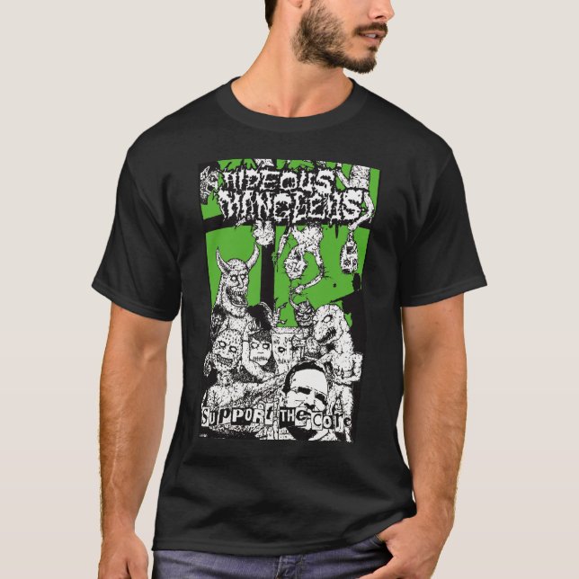 Hideous Mangleus "Support The Core" T-Shirt (Front)