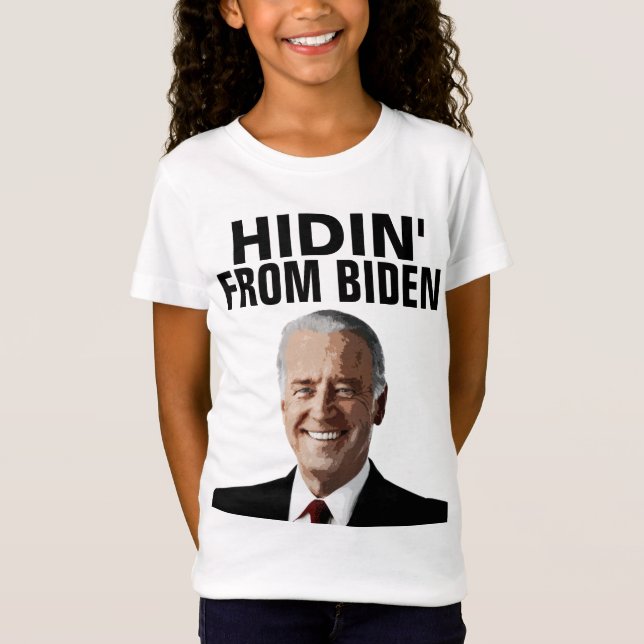 HIDIN' FROM BIDEN KIDS T-Shirts (Front)