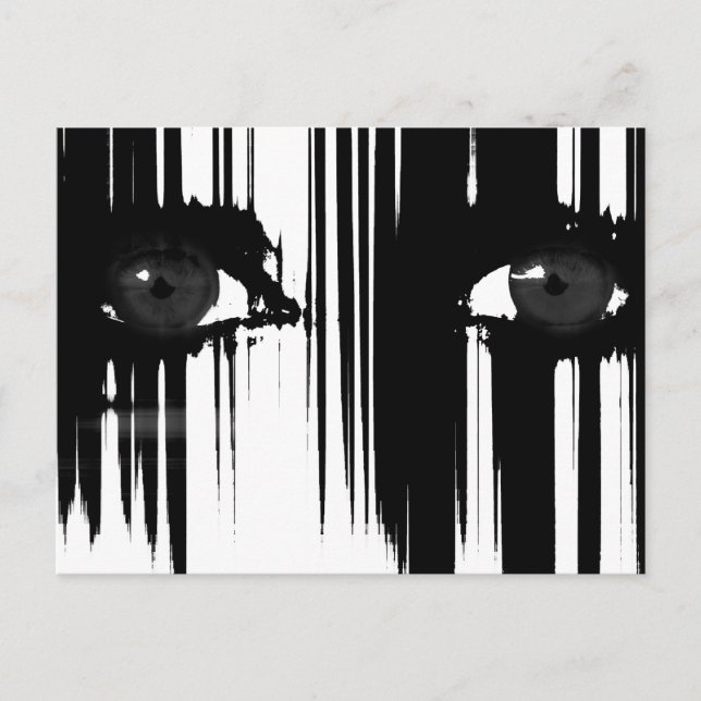 Hiding Behind The Pain Postcard (Front)