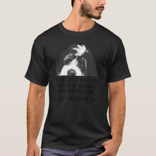 Hiding Bernedoodle I'll Be Watching You Berne Dog T-Shirt