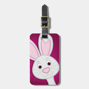 Hiding Easter Bunny Luggage Tag