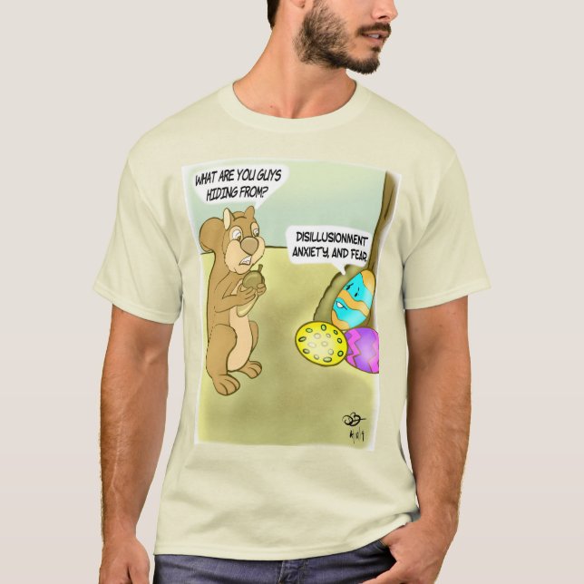 Hiding Easter Eggs Men's T-Shirt (Front)