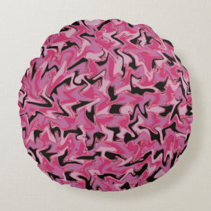 Hiding Flamingo..... Round Cushion