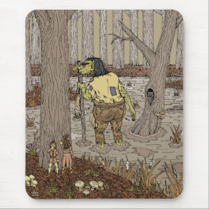 Hiding from Stinkbottom Troll Mouse Pad