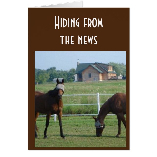 HIDING FROM THE NEWS "60th BIRTHDAY HUMOR" (Front)